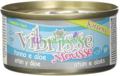 Влажный корм VIBRISSE Kitten MOUSSE тунец алое 70 г