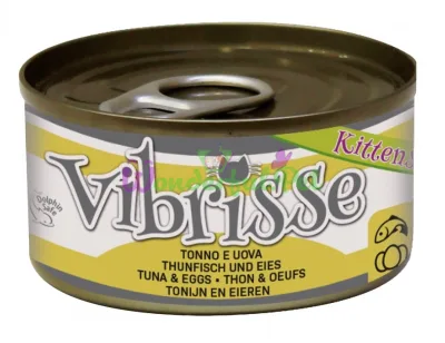 Конc. для кошенят VIBRISSE тунець яйця, 70г
