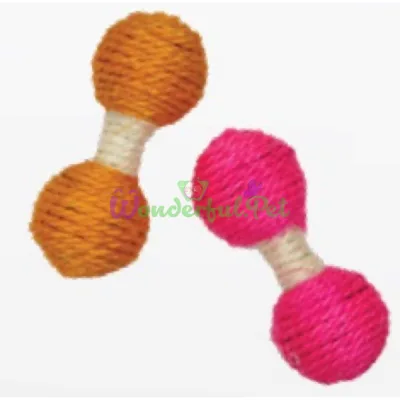 CROCI Sisal Woven Dumbbell Cat Toy 13 cm