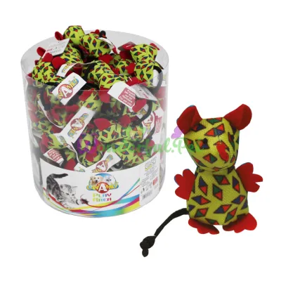 Игрушка для кот. CROCI мышь Арлекино, 7,5 см 55шт уп (цена за 1шт)