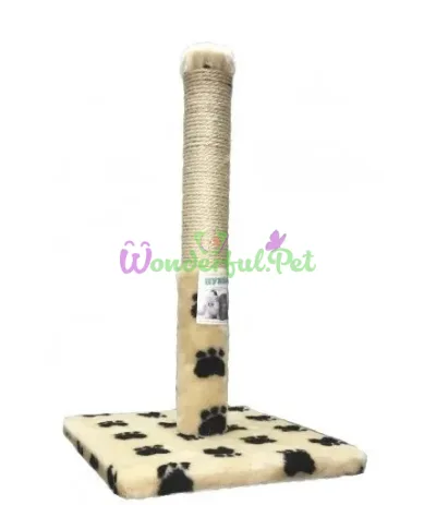 Pukhnastyky Post Scratcher with Paws (Jute), Beige 55x30 cm