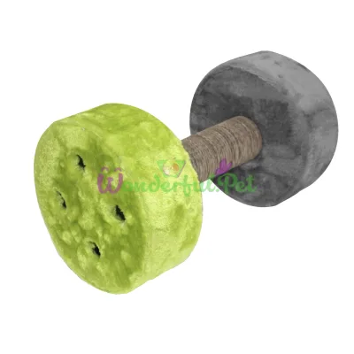 Когтеточка CROCI Interactive Roller, гантеля, плюш гофракартон, 45х25х25 см