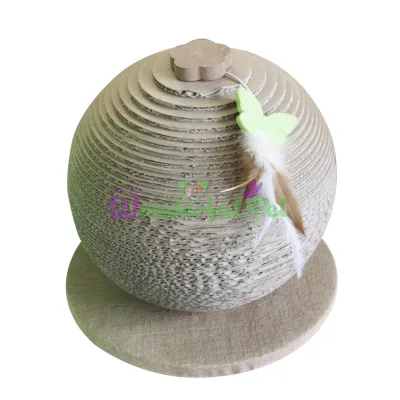 Когтеточка CROCI Papercat Sphere, сфера на подставке, гофракартон,30х30х33 см