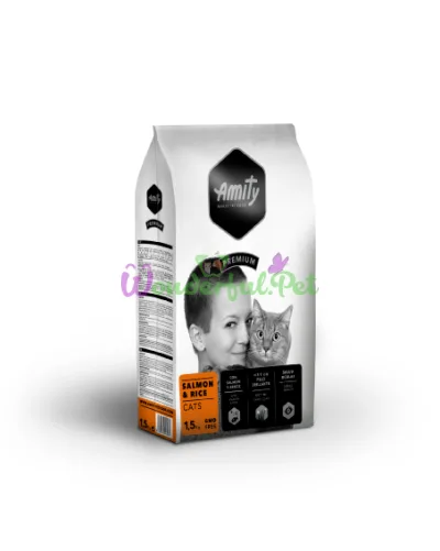 Корм для кошек AMITY Salmon Rice, повседневный, с лососем и рисом, 10KG (212)