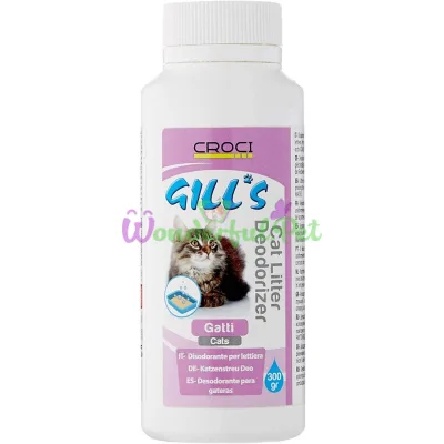 Песок-дезодорант GILLS для кошачьего туалета, 300 г, 12 шт кор. (цена за шт.)