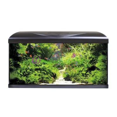 Аквариум AMTRA SYSTEM 80 LED BLACK 85 литров фильтр, помпа 520 л ч, нагр-ль 100 Вт, LED 3 цвета