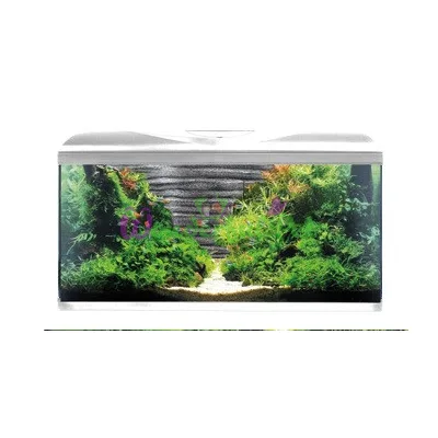 Аквариум AMTRA SYSTEM 80 LED WHITE 85 литров фильтр, помпа 520 л ч, нагр-ль 100 Вт, LED, фон камни
