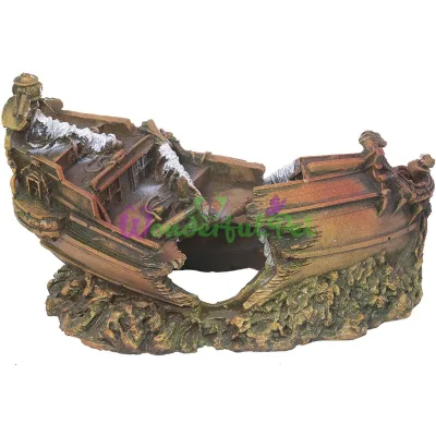 Декор в аквариум Croci Обломки корабля 24x11x12 см керамика