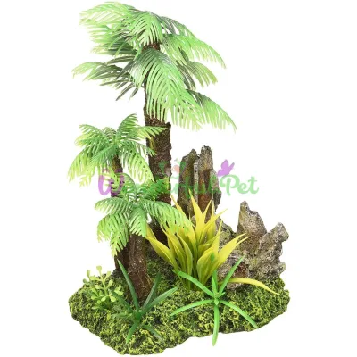 Декор в аквариум Croci Остров Фиджи со скалами 15,5x11x22,5 см керамика