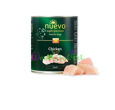 NUEVO Dog Adult Chicken Wet Food, 400 g