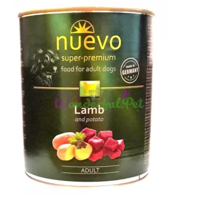 Консерва NUEVO Dog Adult Lamb Potato 800 г