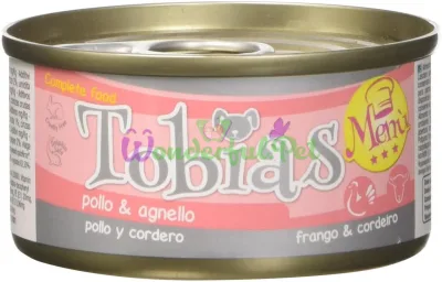 Влажный корм для собак TOBIAS MENU курица с ягненком 85 г