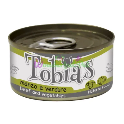 Влажный корм для собак TOBIAS говядина с овощами 170 г