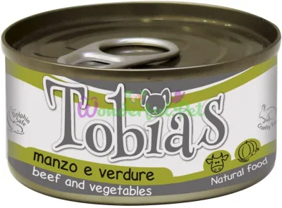 Влажный корм для собак TOBIAS говядина с овощами 85 г