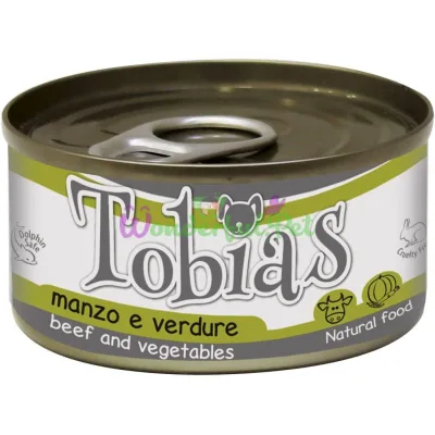 Влажный корм для собак TOBIAS говядина с овощами 85 г