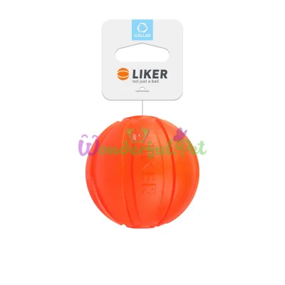 Ball LIKER 7 for dogs of small and medium breeds Orange 7 cm