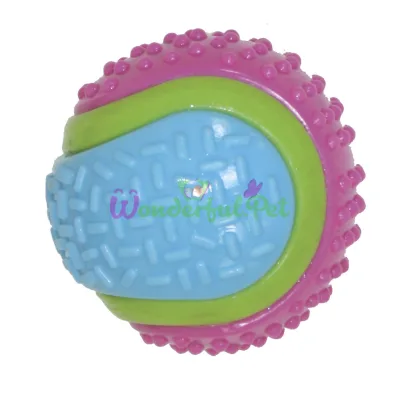 Игрушка для собак CROCI, серия SPIKY, Мяч теннисный цветной, высокопрочная резина, 8 см