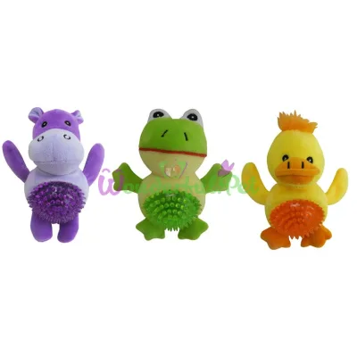 Игрушка для соб. CROCI PELUCHE Анимал-бол, пригающ, плюш силикон, асорт., 3шт уп (цена за 1шт)