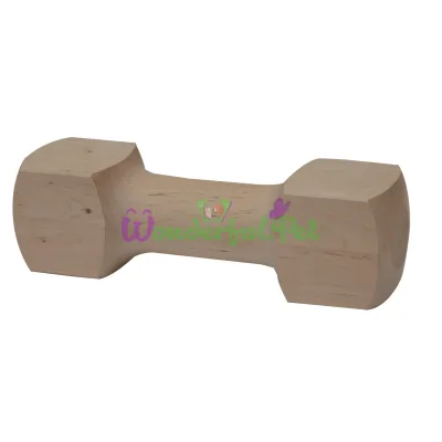 Игрушка для собак CROCI гантеля квадратная, дерево, 27х7,5х7,5 см 1