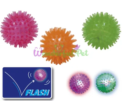 CROCI Hedgehog Ball Dog Toy with LED, Silicone, 5 cm