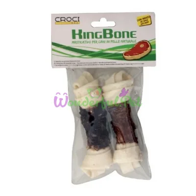 Кость жилованая узловая KingBone Beef, с говядиной, 11 см