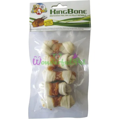 Кость жилованая узловая KingBone Chicken, с курицей, 6 см