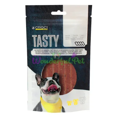 Лакомство TASTY Баранячи смужки , 80гр, 16 пак. короб. (цена за пак)