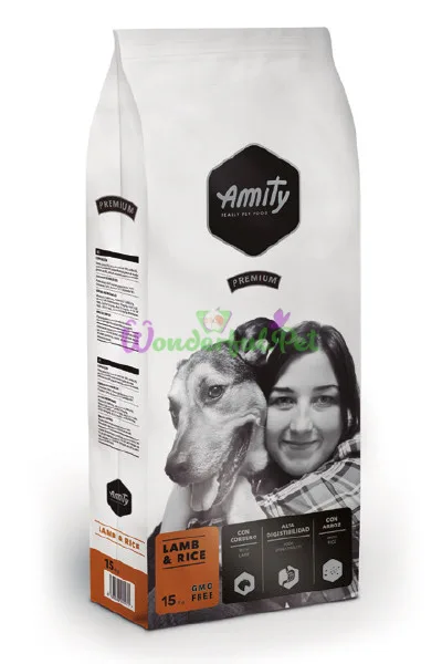 Корм для собак AMITY Lamb Rice, дієтичний, з ягням і рисом, 15KG (218)
