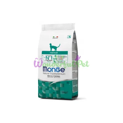 Π‘ΡΡ
ΠΎΠΉ ΠΊΠΎΡΠΌ MONGE CAT Hairball Chicken 1.5 ΠΊΠ³