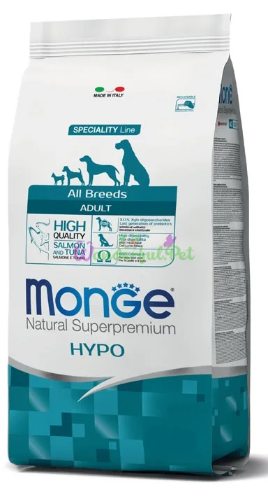 Сухий корм MONGE DOG All breeds Hypo Salmon Tuna 15 кг