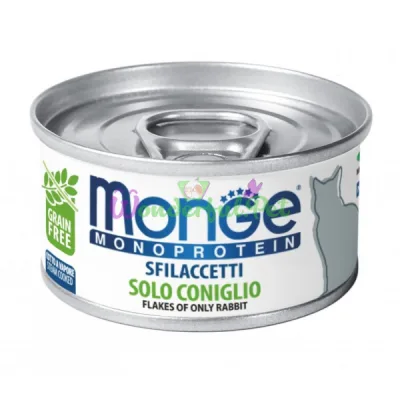 MONGE CAT Monoprotein SOLO Rabbit 80 g Wet Food