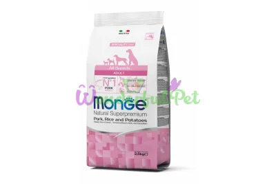 Сухой корм MONGE DOG All breeds Adult Pork Rice 2.5 кг