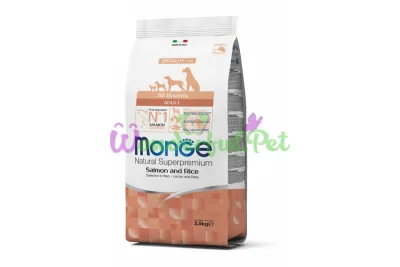 Сухий корм MONGE DOG All breeds Adult Salmon Rice 2.5 кг