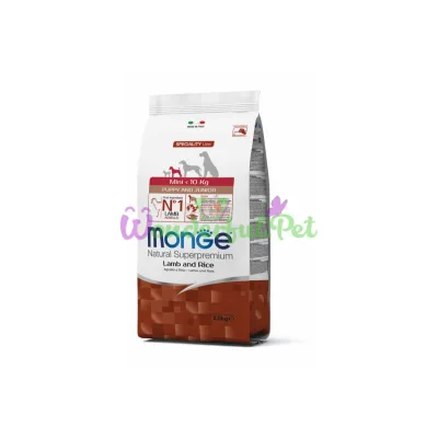 Сухой корм MONGE DOG Mini Puppy Junior Lamb Rice 2.5 кг