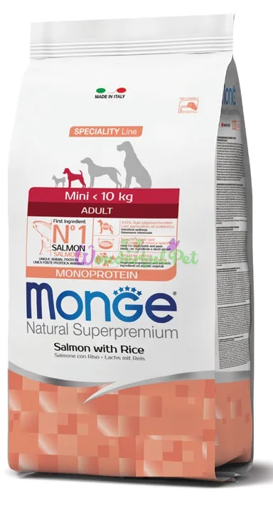 Сухий корм MONGE DOG Mini Adult Salmon Rice 7.5 кг