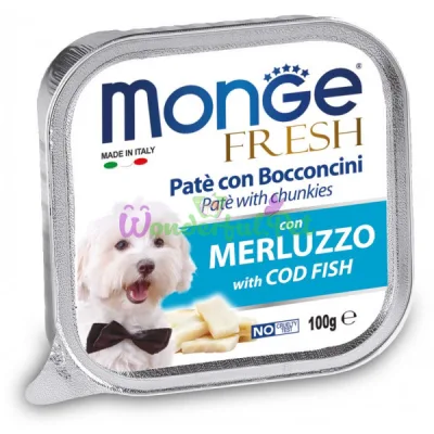 MONGE DOG FRESH Cod Fish Pate 100 g