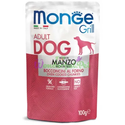 Вологий корм MONGE DOG GRILL Beef 100 г