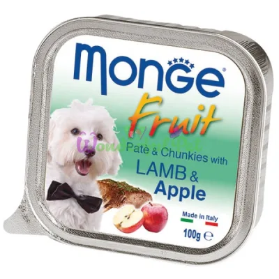 MONGE DOG FRUIT Lamb Apple Pâté 100 g