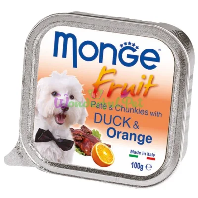 Паштет MONGE DOG FRUIT Duck Orange 100 г