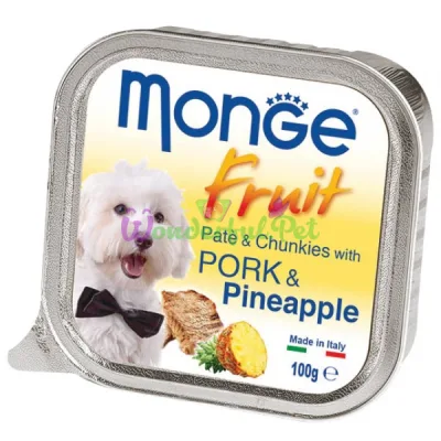 Паштет MONGE DOG FRUIT Pork Pineapple 100 г