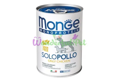 Монопротеїновий паштет MONGE DOG SOLO 100% Chicken 400 г