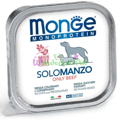 Монопротеиновый паштет MONGE DOG SOLO 100% Beef 150 г