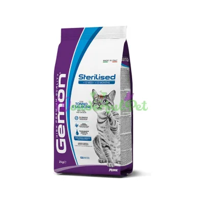Сухой корм GEMON CAT Sterilised Tuna Salmon 2 кг