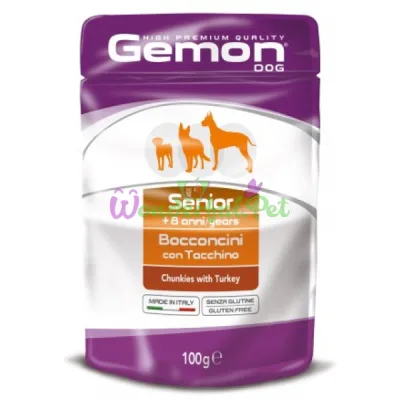 Влажный корм GEMON DOG WET Senior Turkey 100 г