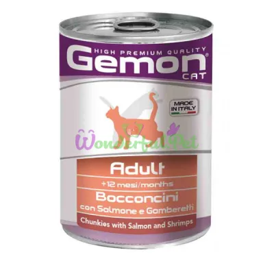 GEMON CAT WET Salmon & Shrimps Can 415 g