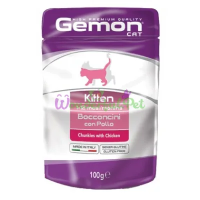 Вологий корм GEMON CAT WET Kitten Chicken 100 г
