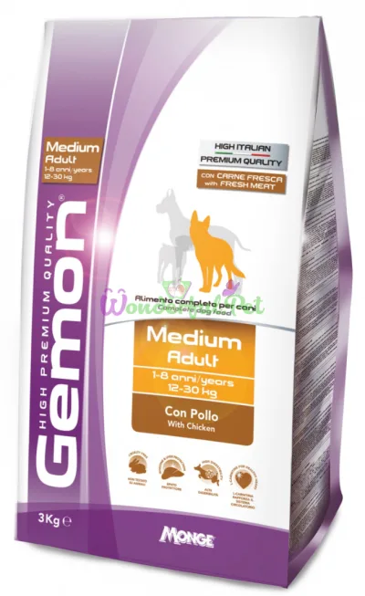 Сухой корм GEMON DOG Medium Adult Chicken Rice 15 кг