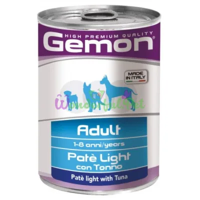 GEMON DOG WET Adult Light Tuna Pate 400 g