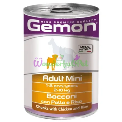 GEMON DOG WET Mini Adult Chicken Rice 415 g