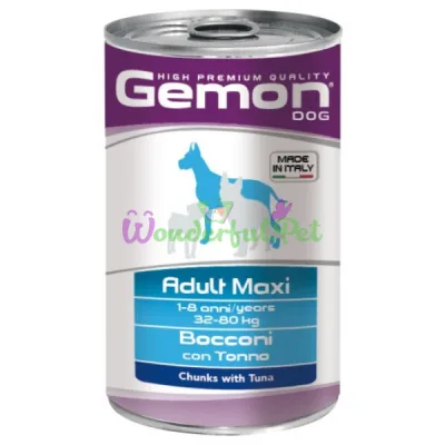 Влажный корм GEMON DOG WET Maxi Adult Tuna 1.25 кг